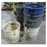 (Qty 10) 10 Gal Trash Cans-