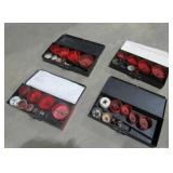 (Qty 4) Hole Saw Kits-