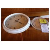 (2) wall hanging clocks