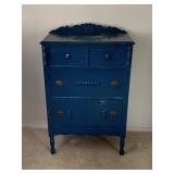 3 Drawer Petite Chest of Drawers Painted Blue
