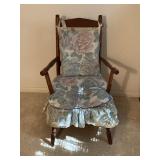 Small Padded Wooden Chair