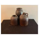 Group of Brown Crocks