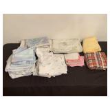 Group of Bedroom and Kitchen Linens