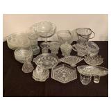 Group of Pressed Glass Items