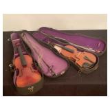 Two Beginer Violins Need Repair