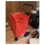 Red Bag Rolling Cart