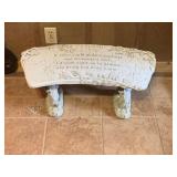 Memorial Concrete Bench