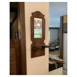 Mirrored Wooden Oil Lamp Display