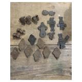 LOT: Antique Trunk Box Metal Hardware