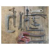 Vintage Tool Lot: Chucks, Wrenches +