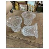 Lot of (3) Vintage Chandelier Globes