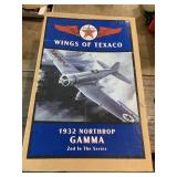 Large TEXACO Diecast Plane Bank in Box