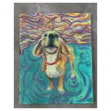 CUTE DOG PAINTING by Waco Artist