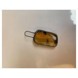 Real AMBER with INSECT INSIDE Pendant
