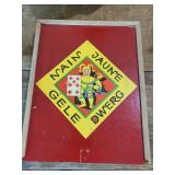 Antique POKER CARD GAME Wooden BOX