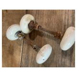 Pair of PORCELAIN KNOB Door Hardware
