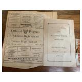 1938 Waco High Football Program w/Ribbon +