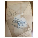 1930s Blue Bell Ice Cream Napkin WACO