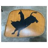 Large Painting on Wood - Bullrider