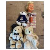 Lot of BEARS & 1960s Hand Puppet