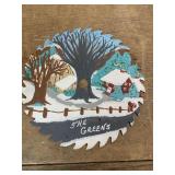 Folk Art: Painted Saw Blade