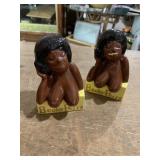 (2) BOOBY PRIZE Black Americana Figures
