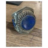 Large Cuff Bracelet - Real Lapis Lazuli Giant