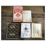 Vintage Lot of Playing Cars - Casino, Airplane ID+