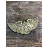 Vintage Honda Motocycles Brass Belt Buckle