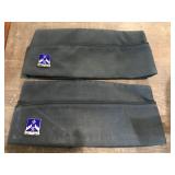 (2) Vintage Military Caps with Emblems