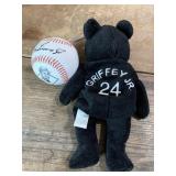 Ken Griffey JR Photo Ball + Bear Baseball