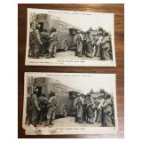 (2) RPPC Real Photo Postcards  - WWII US ARMY