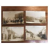 (4) European RPPC Real Photo Postcards