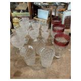LOT OF ANTIQUE VINTAGE GLASSWARE