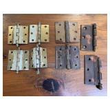 Lot of Vintage Antique HINGES - Brass/Copper