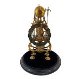 19C Victorian Brass Skeleton Clock