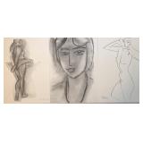 3pc Henri Matisse Lithos  Maeght Editeur 1952