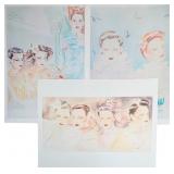 3pc Patar Sato (1945-1994) Artist Proofs Signed