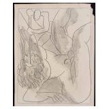 Pablo Picasso Line Drawing Etching