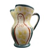 Picasso-Style Figural Ceramic Pitcher / Vase