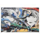 Jim Ceravolo (b 1953) Double Portrait Composition