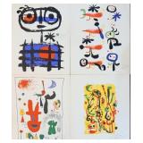 4pc Joan Miro Original Color Lithographs