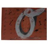Antoni Tapies Original Color Lithograph Signed