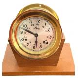 Boston Chelsea Brass Ships Bell Clock