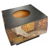 Paul Evans Directional Metal Patchwork Planter