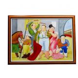 After Fernando Botero Matador Figural Art 65x45