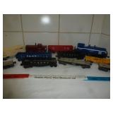 Classic O Gauge Model Train Locomotive & Cars