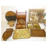 Vintage Wood Decor & Collectibles - Box Lot