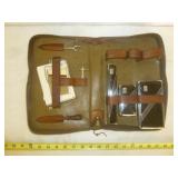 Vintage Travel Grooming Kit Men's Vanity Case