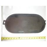 Sultana 11' Oval Cast Iron Griddle / Comal